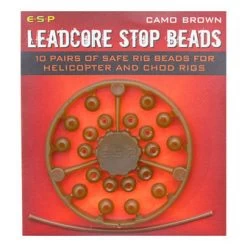 ESP Leadcore Stop Beads Camo Brown