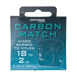 Drennan Carbon Match Hooks To Nylon