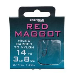 Drennan Red Maggot Hooks To Nylon